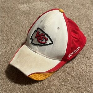 Reebok Red, White, and Yellow Cap with Embroidered Logo